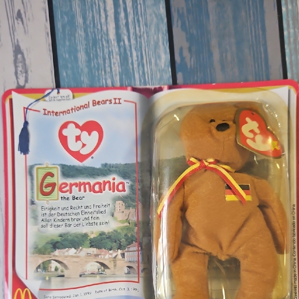 Ty Germania Bear with Ribbon